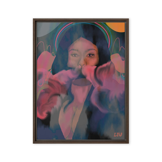 Self Portrait Framed canvas