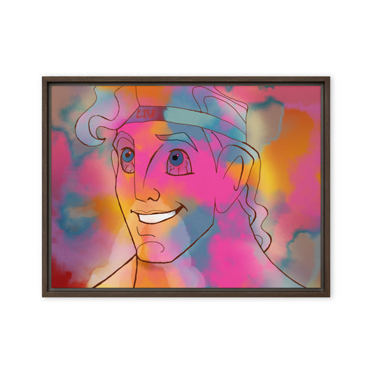 Psychedelic Hercules Framed canvas